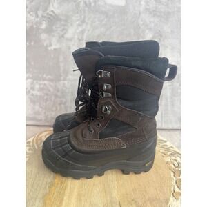 LaCrosse 600210 Mens Brown Suede Rubber Pac Winter Snow Boots Size 6